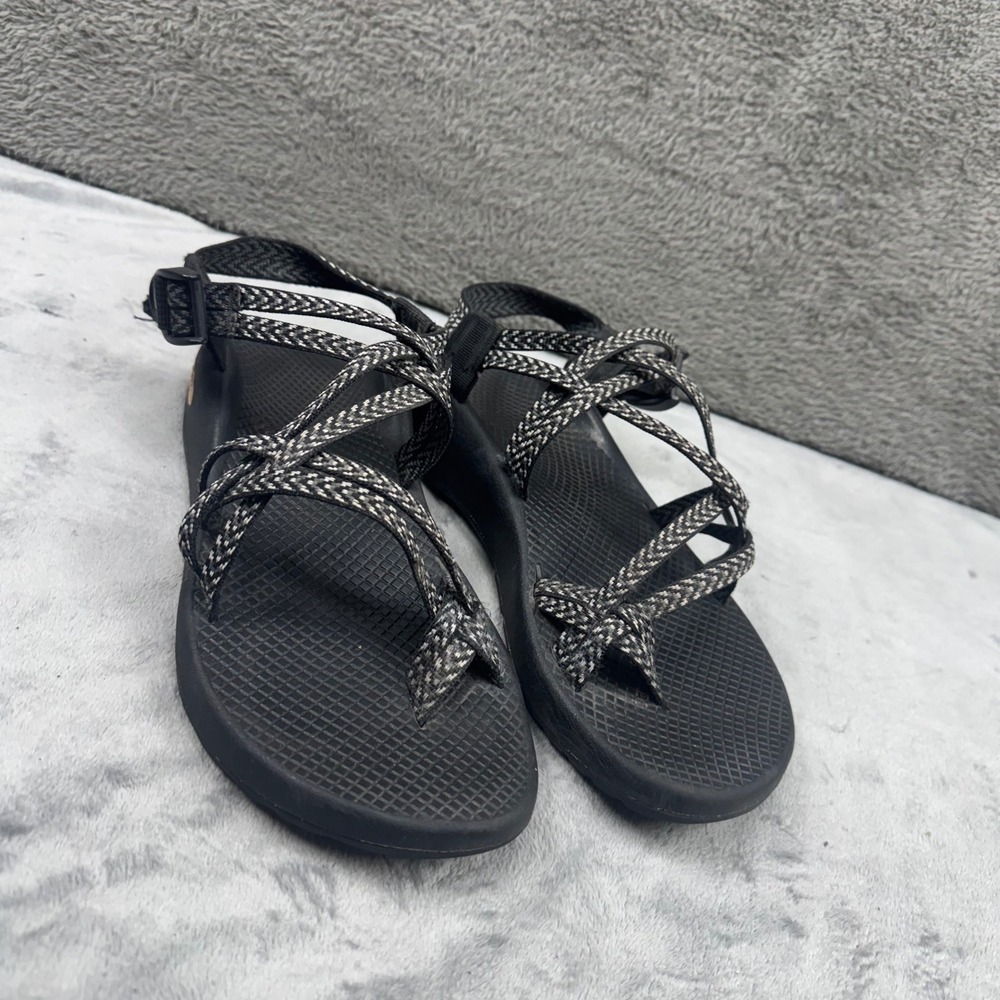 Chaco Black and Gray Strappy Sport Sandals